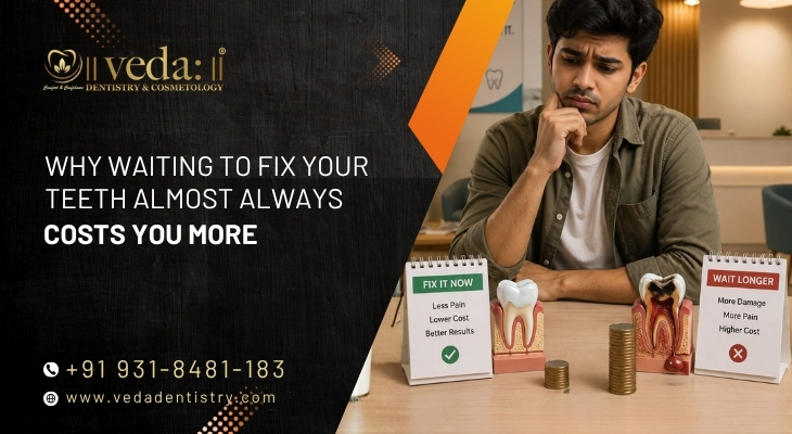 Why Waiting to Fix Your Teeth Costs You More Later | Veda Dentistry Delhi
